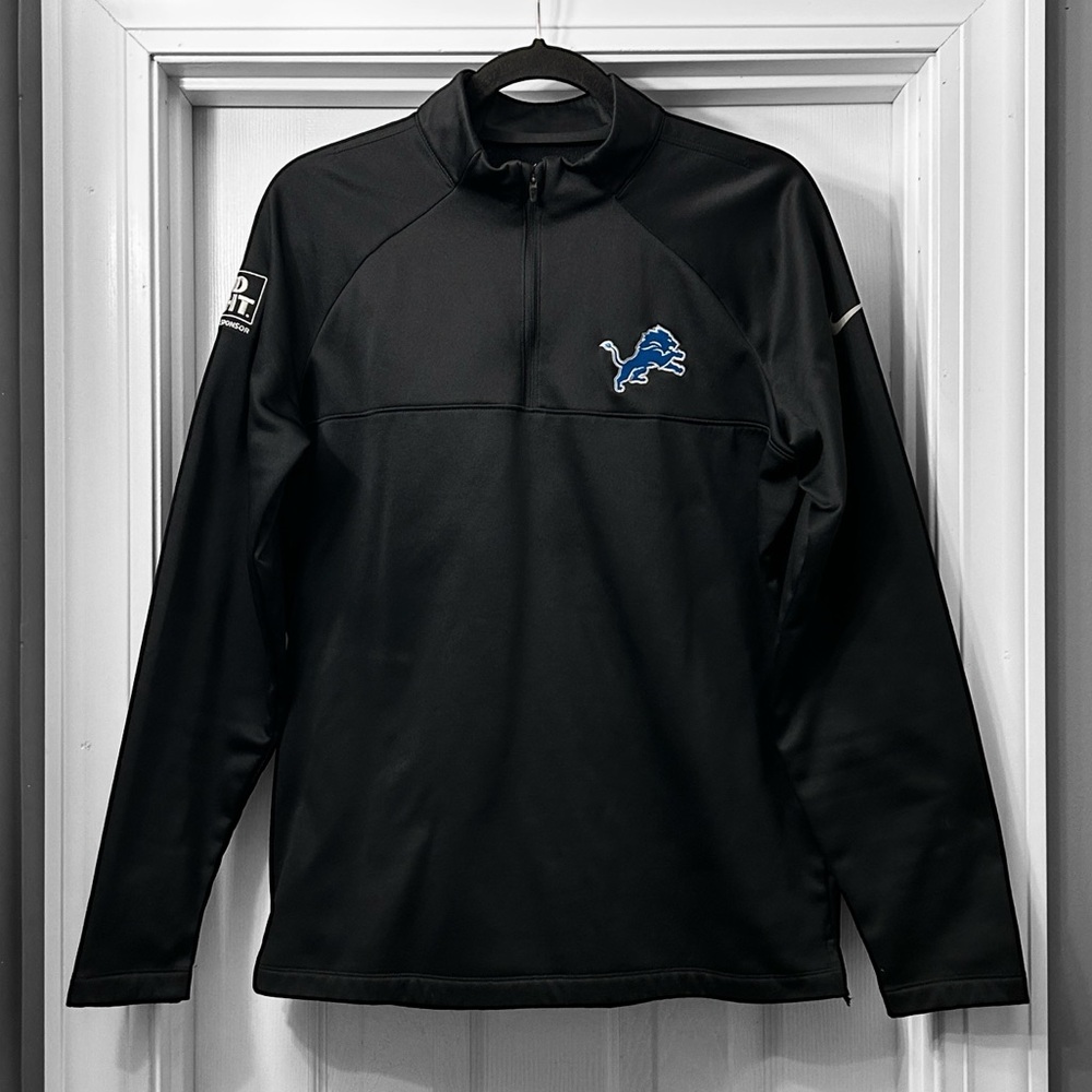 Nike Detroit Lions Quarter Zip Element Pullover w/Bud Light Logo